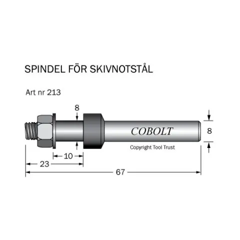 Cobolt 213 Frässpindel Säker betalning